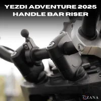Vertical Handlebar Riser Texture Matt Black For Yezdi Adventure 2025(Coming soon Pre Booking open Now)