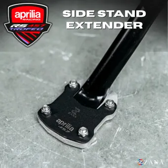 Side Stand Extenders Black For Aprilia RS 457