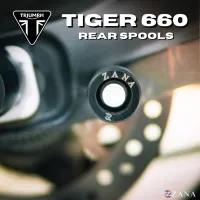 Rear Paddock Spool Black For Triumph Tiger 660