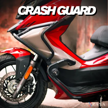 Upper & Lower Crash Guard Black For Xoom 160