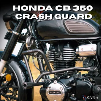 Crash Guard With Slider For  Honda CB 350 2025 (Texture Matt Black )