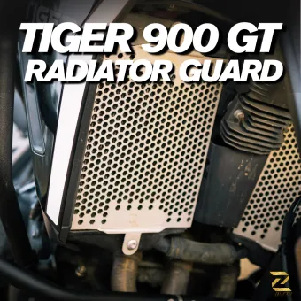 Radiator Guard Honeycomb Silver (2 MM Aluminum) Set For Triumph Tiger 900 GT